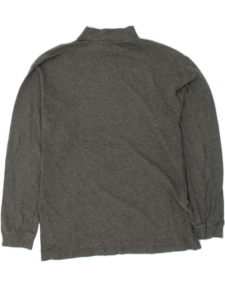 IZOD Mens Top Long Sleeve Medium Grey Cotton Vintage Izod and Second-Hand Izod from Messina Hembry 