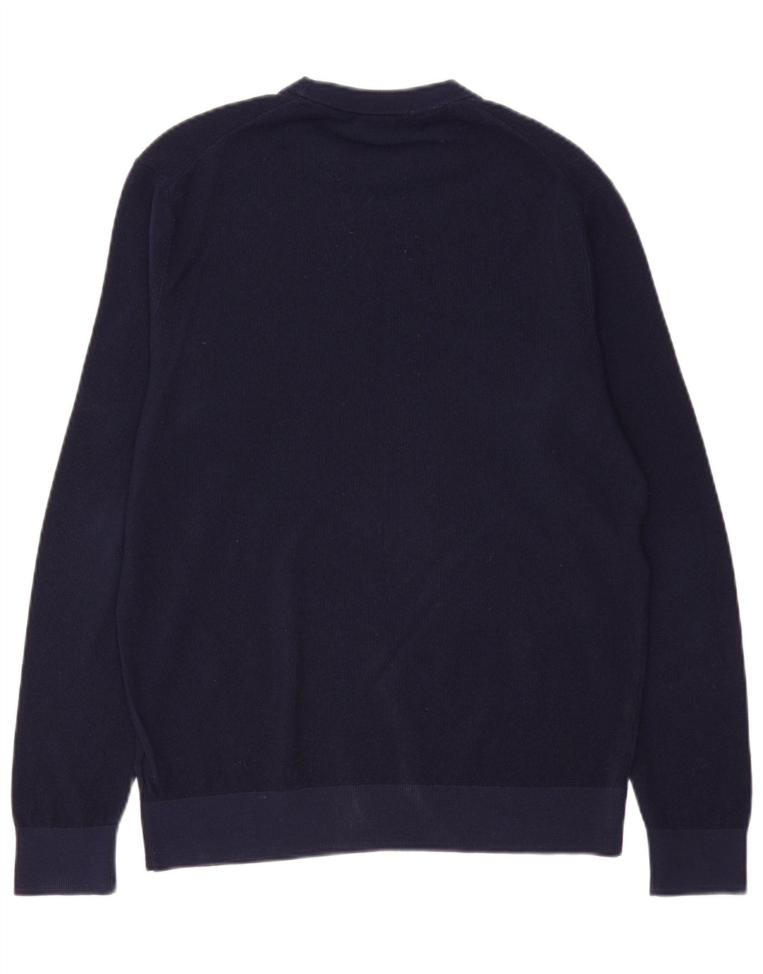 Мужской джемпер с круглым вырезом BROOKS BROTHERS, средний темно-синий свитер из мериносовой шерсти