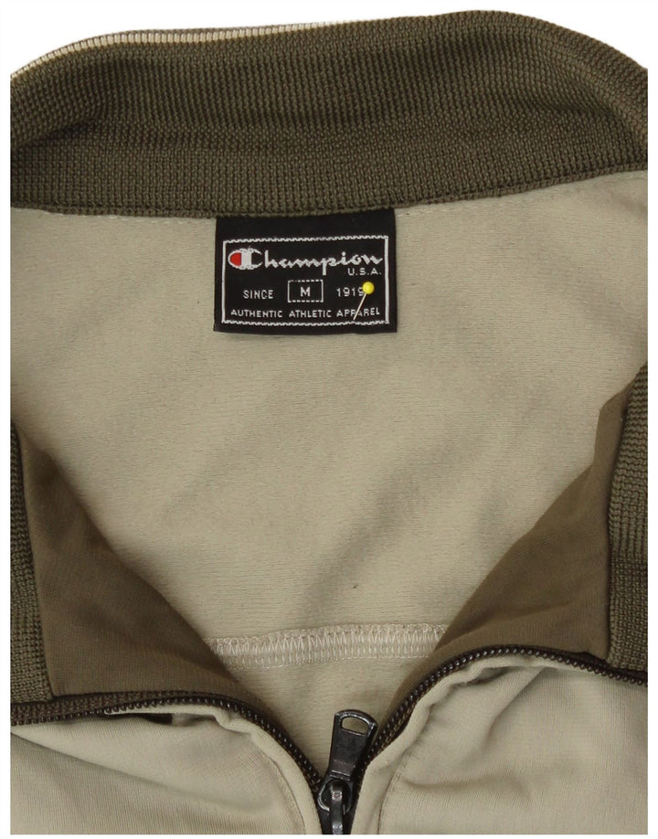 Мужской спортивный костюм Champion, верхняя куртка из полиэстера среднего бежевого цвета