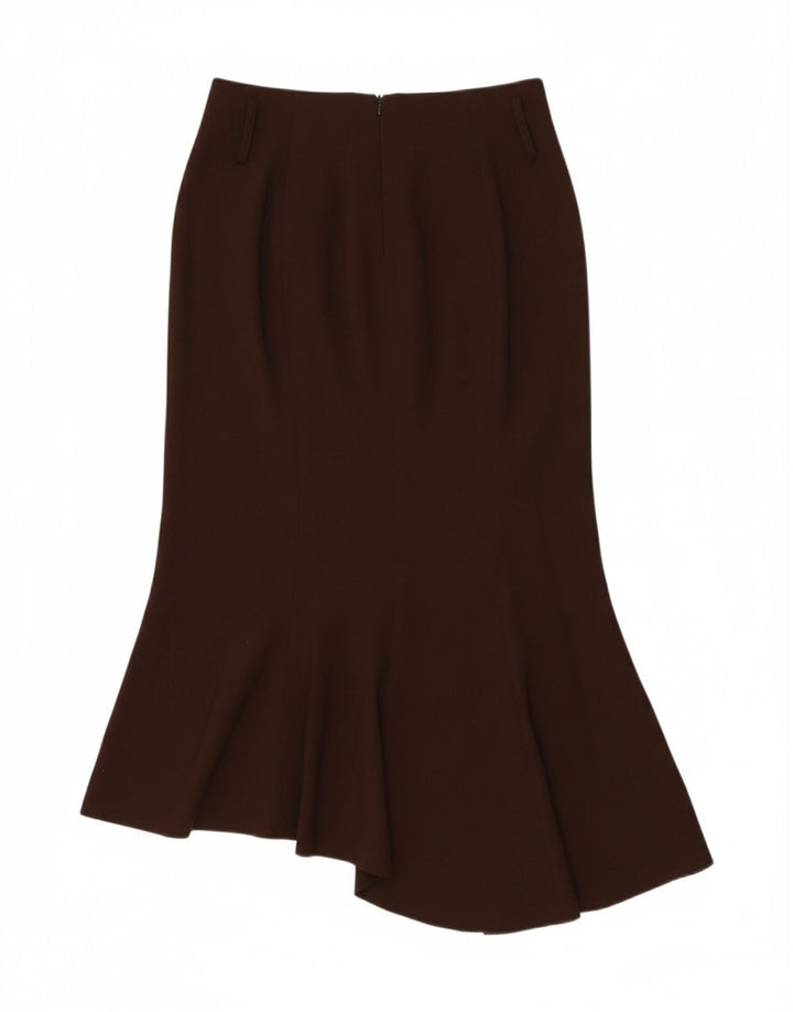PATRIZIA PEPE Womens Asymmetrical Skirt IT 44 Medium W31  Brown Viscose Vintage Patrizia Pepe and Second-Hand Patrizia Pepe from Messina Hembry 