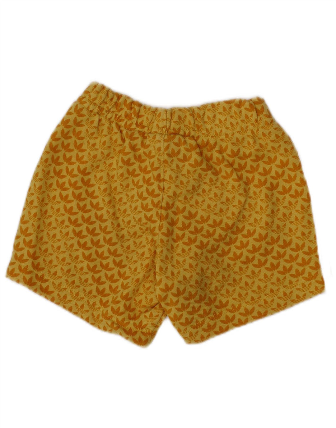 ADIDAS Baby Boys Graphic Sport Shorts 6-9 Months  Yellow Spotted Cotton