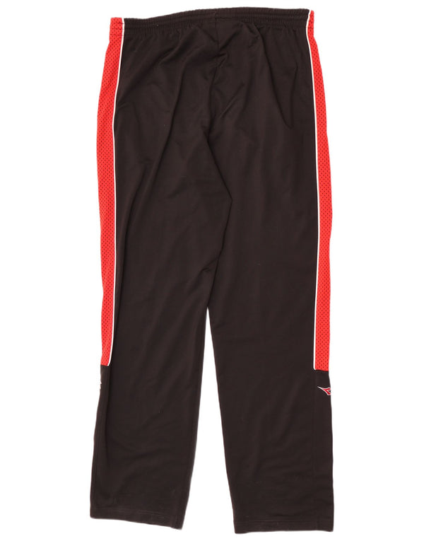 Мужские спортивные брюки Diadora UK 44 XL, черные, полиэстер с цветными блоками