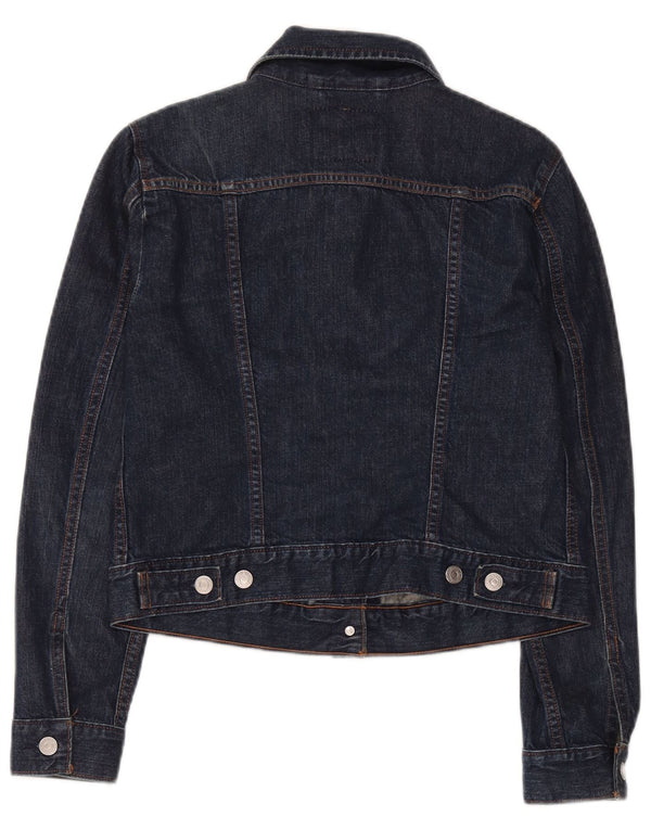 Женская укороченная джинсовая куртка Levi's UK 12, средний темно-синий, хлопок