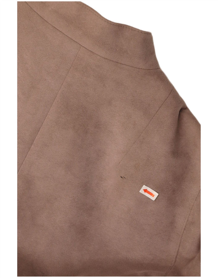 YOUR SIXTH SENSE Womens Overcoat UK 20 2XL  Brown Polyester