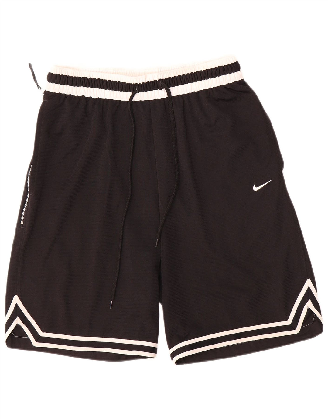 Мужские спортивные шорты Nike Dri Fit среднего размера, полиэстер с цветными блоками, средний черный