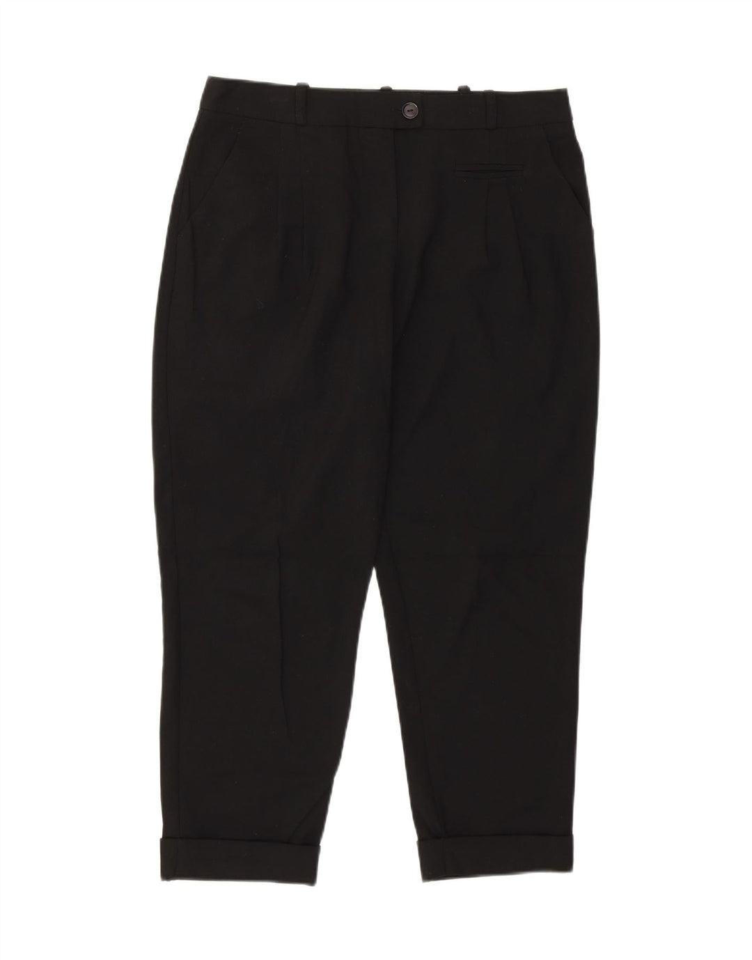 TOPSHOP Женские зауженные укороченные брюки UK 10 Small W31 L23 Черные