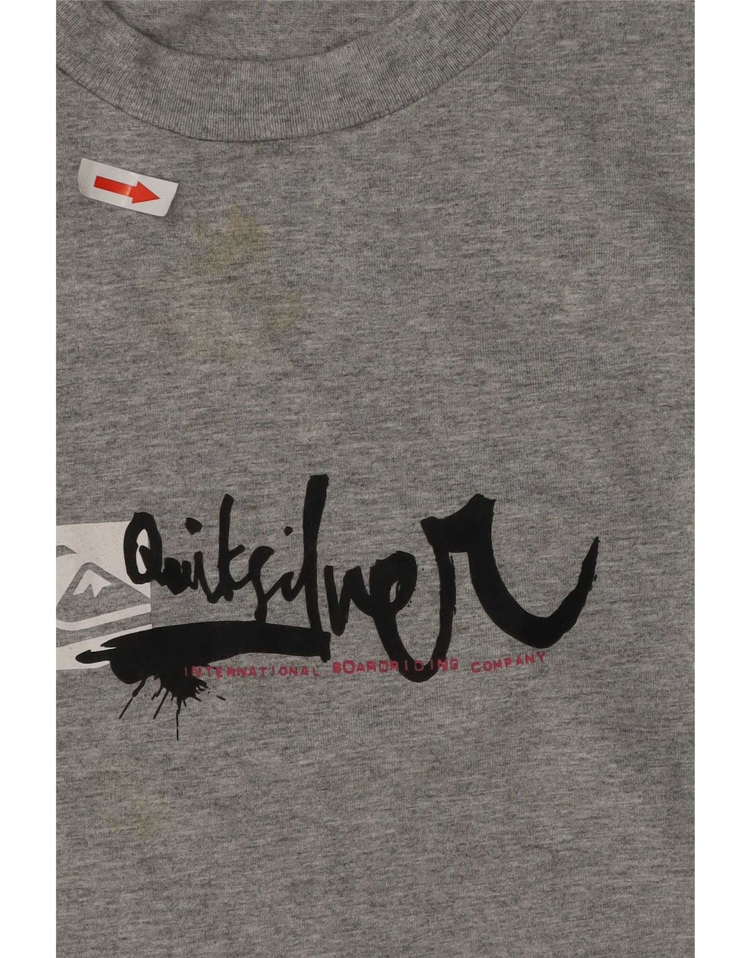 Мужская футболка с рисунком Quiksilver, большая серая