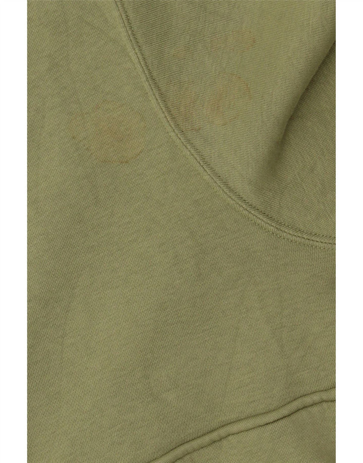 Мужской свитер с воротником на молнии Nike XL, зеленый хлопок