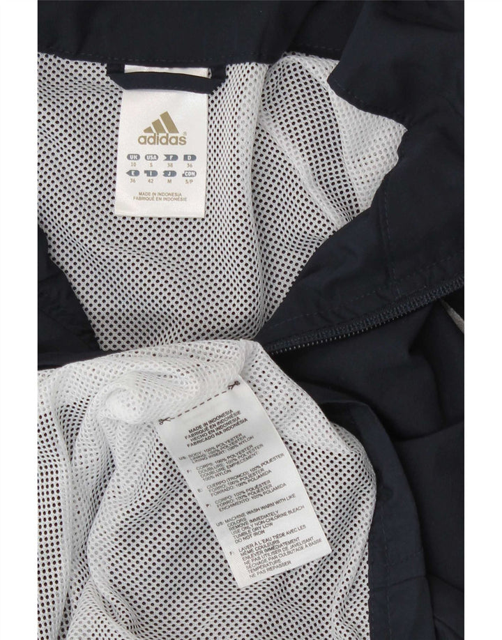 Женский спортивный костюм Adidas Top Jacket UK 10, маленький темно-синий, полиэстер