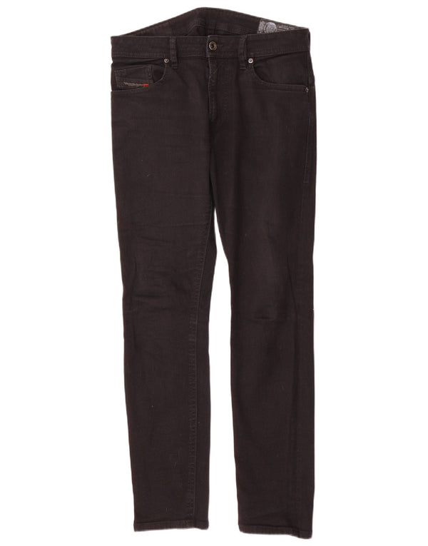 Женские узкие джинсы скинни Diesel W30 L30, черный хлопок