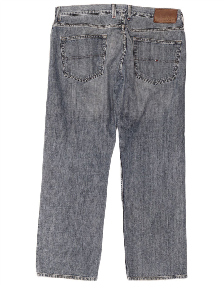Мужские прямые джинсы Tommy Hilfiger W38 L30 синие, хлопок