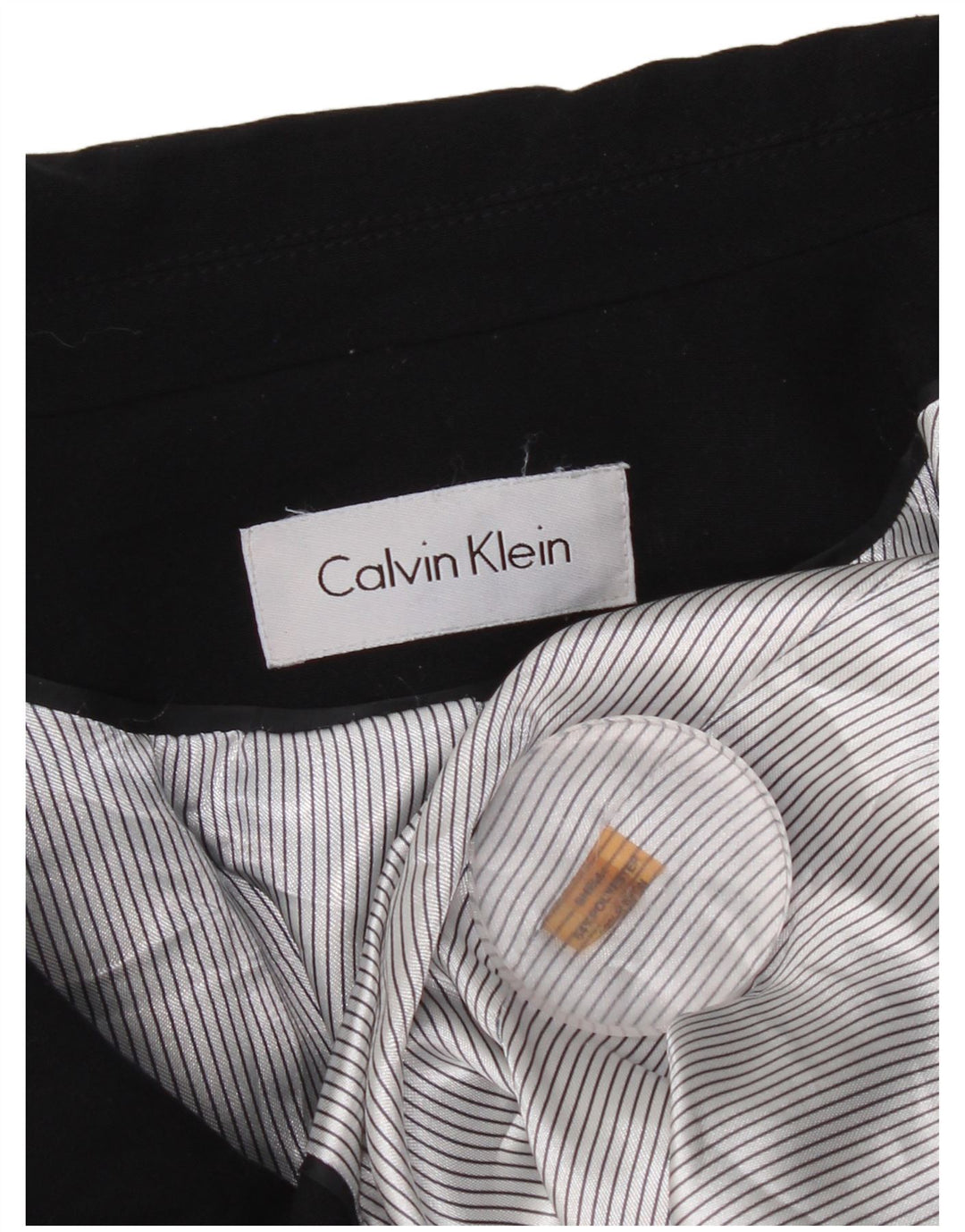 Женский пиджак на двух пуговицах CALVIN KLEIN UK 14, средний темно-синий