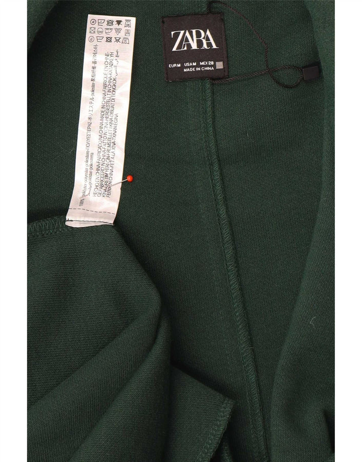 Женское открытое пальто Zara UK 14, средний зеленый полиэстер