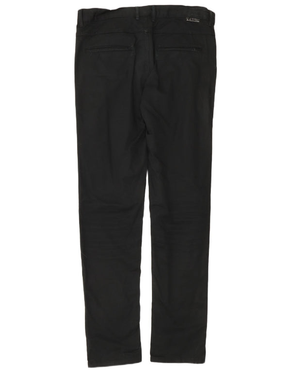 Мужские узкие брюки-чиносы Zara EU 42, большие, W32 L34, черные, хлопковые