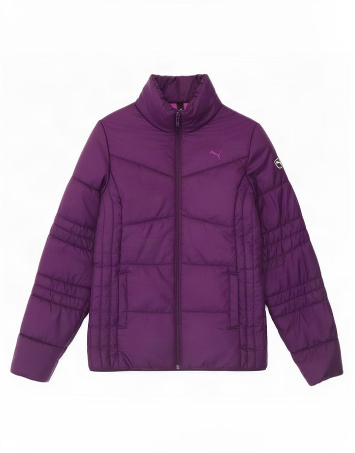 Женская стеганая куртка Puma UK 14, большой фиолетовый полиэстер