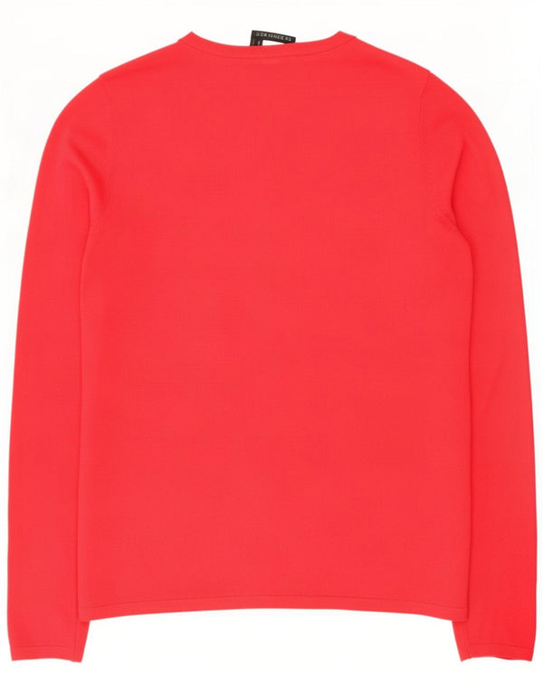 Женский кардиган Zara UK 14, большой красный вискоза