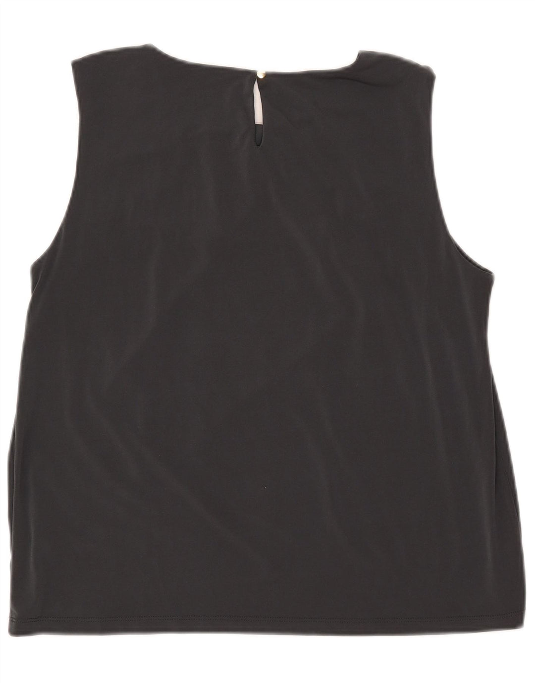 Женская укороченная блузка без рукавов Calvin Klein UK 18 XL, серый полиэстер