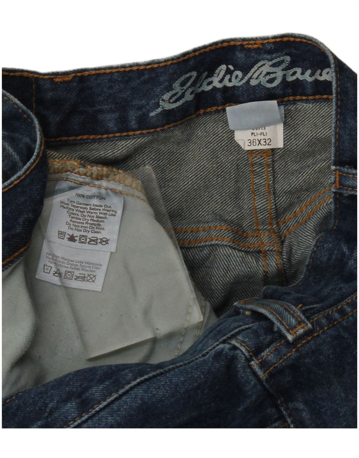 Женские прямые джинсы Eddie Bauer W36 L32, синие, хлопок