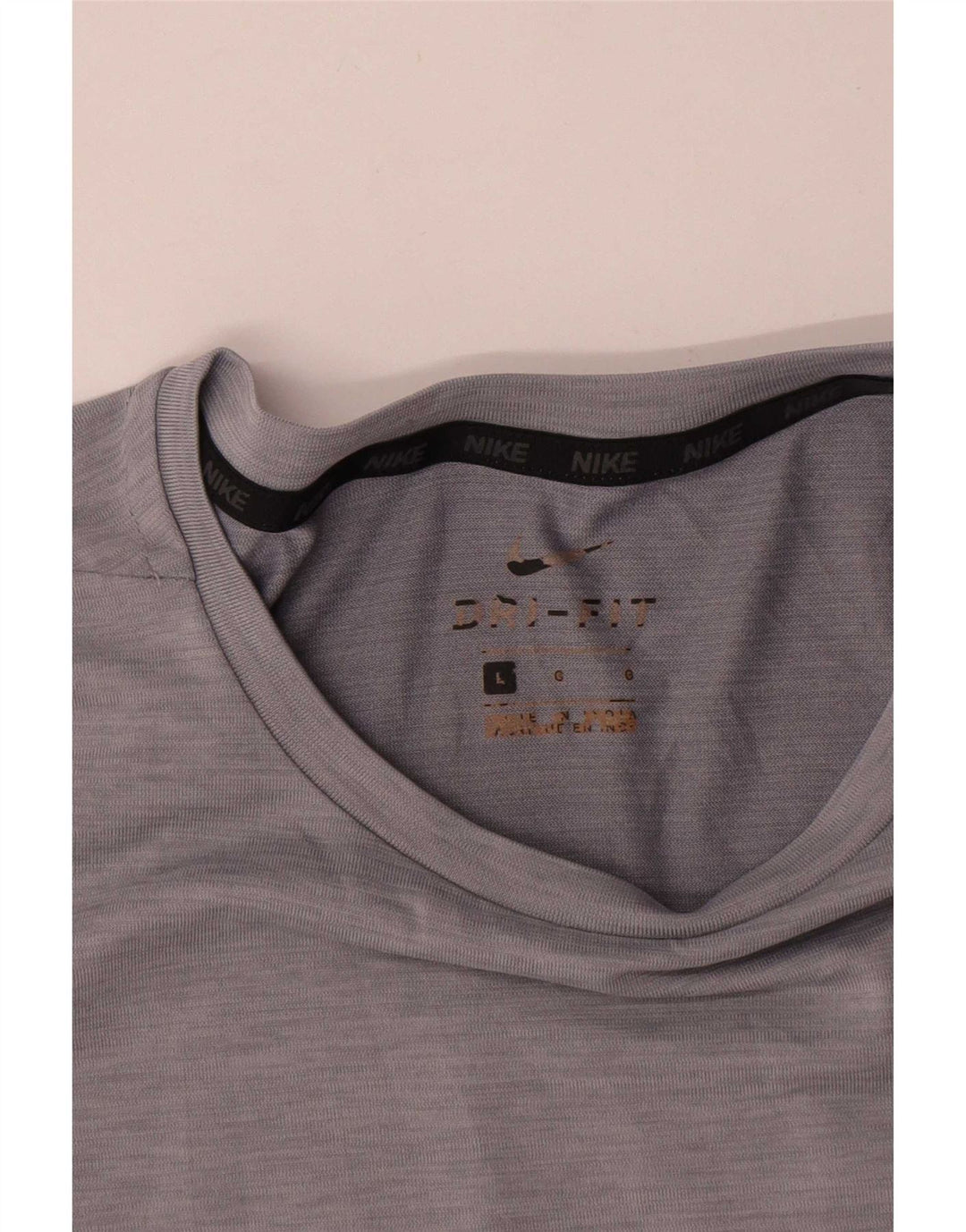 Мужская футболка Nike Dri Fit, большой серый полиэстер