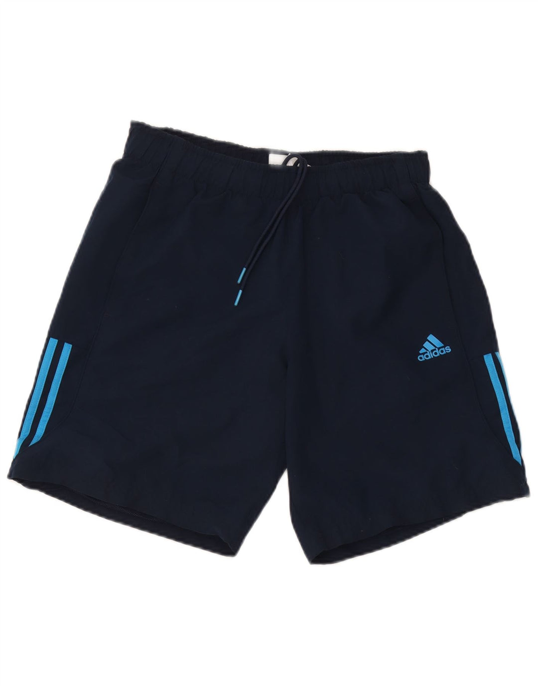 Мужские спортивные шорты Adidas Climalite среднего размера, темно-синие, полиэстер
