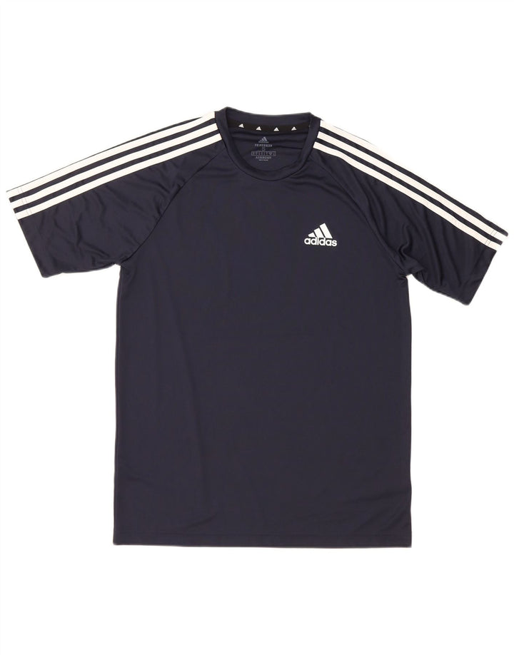 Adidas Мужская футболка Top Small Темно-синий полиэстер