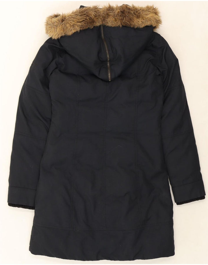 PEPE JEANS Womens Hooded Padded Coat UK 6 XS Black Polyester Vintage PEPE Jeans and Second-Hand PEPE Jeans from Messina Hembry 