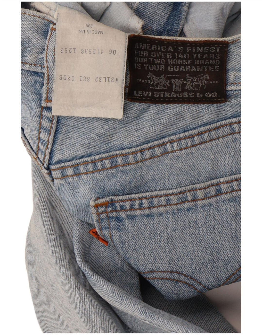 Женские зауженные джинсы Levi's W31 L32, синие, хлопок