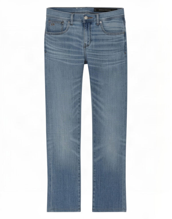Женские узкие джинсы Armani W30 L29 синие, хлопок