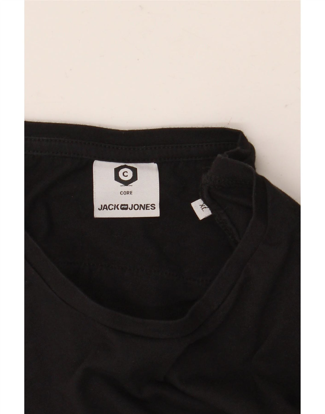 Мужская футболка с рисунком JACK & JONES, топ XL, черная