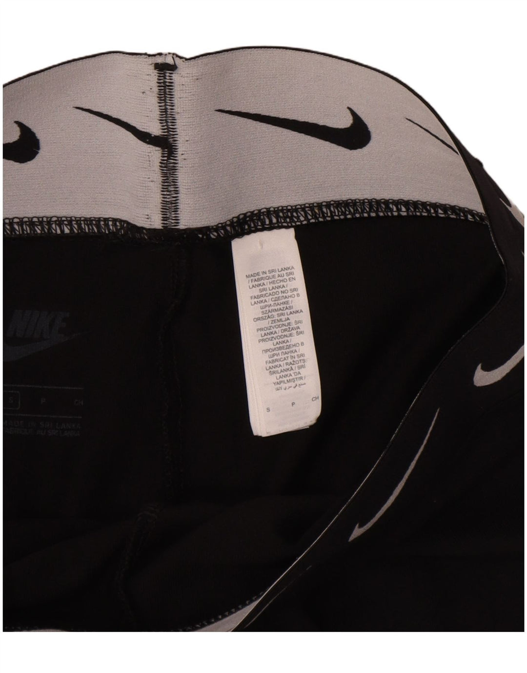 Женские леггинсы с рисунком Nike UK 8, маленькие черные хлопковые