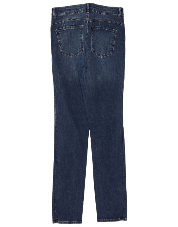 Женские джинсы узкого кроя Marks & Spencer UK 10, маленькие W28 L30, синие, хлопок