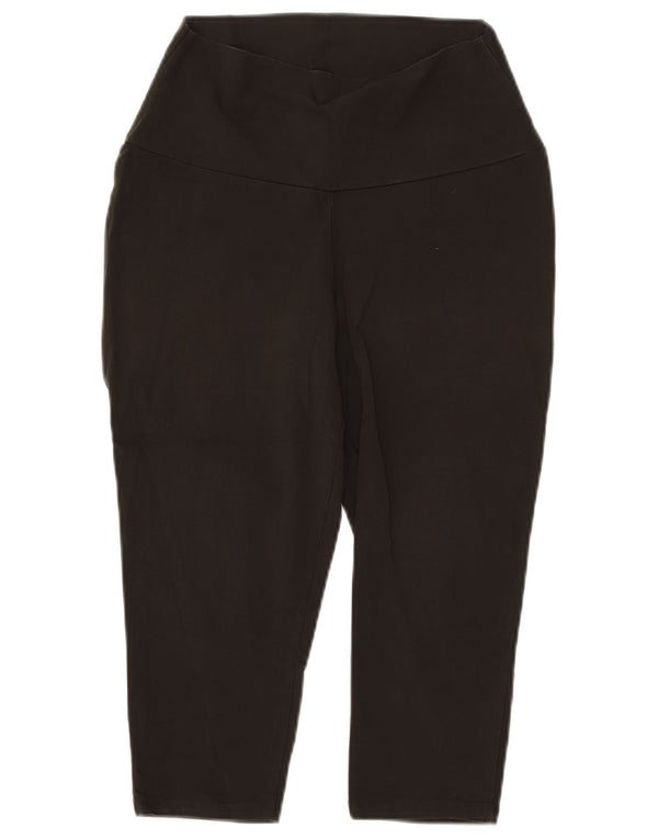 MINT VELVET Womens Capri Leggings UK 14 Large Khaki Cotton