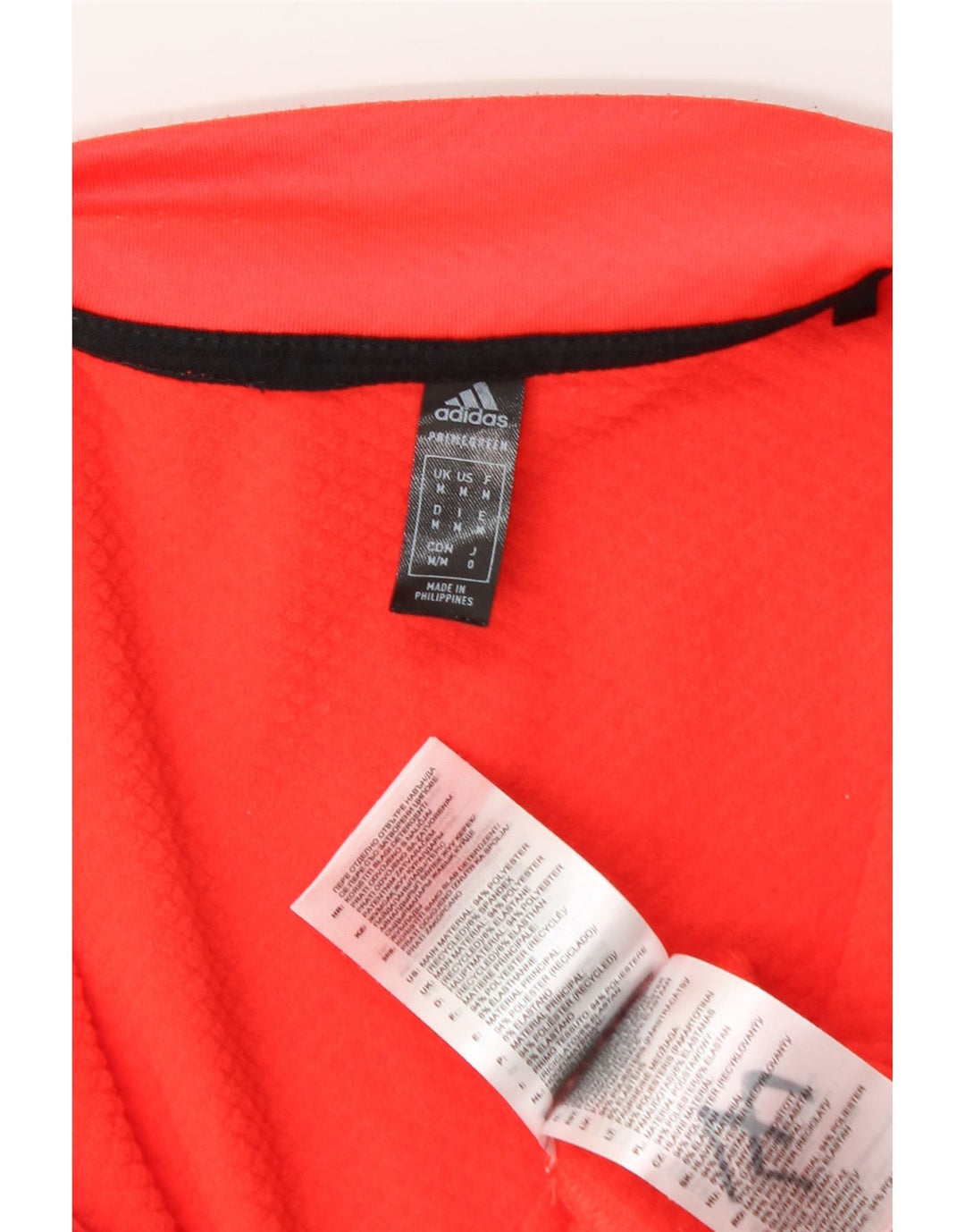 Мужской пуловер Adidas с графическим рисунком на молнии, спортивный костюм, средний красный полиэстер