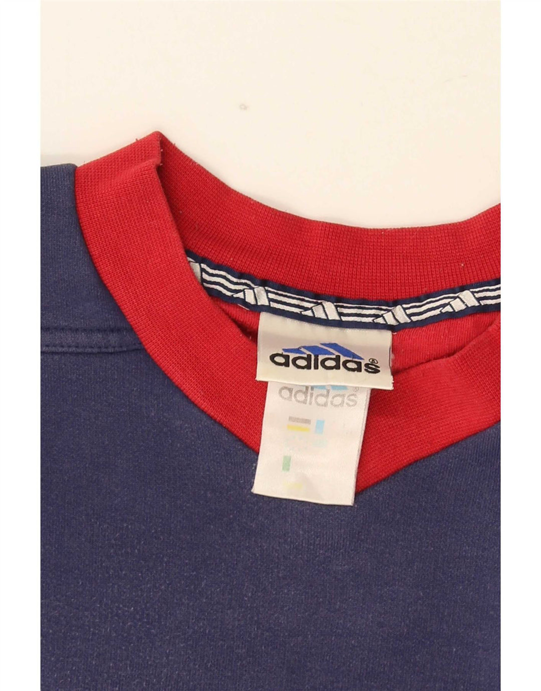 Мужской свитшот Adidas среднего размера, темно-синий, цветной блок