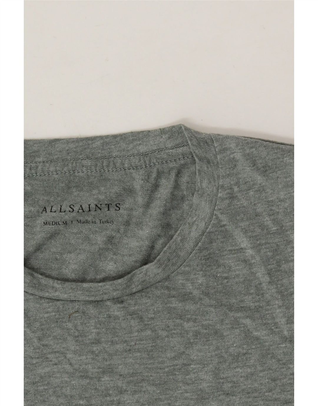 ALL SAINTS Mens T-Shirt Top Medium Grey Cotton Vintage All Saints and Second-Hand All Saints from Messina Hembry 