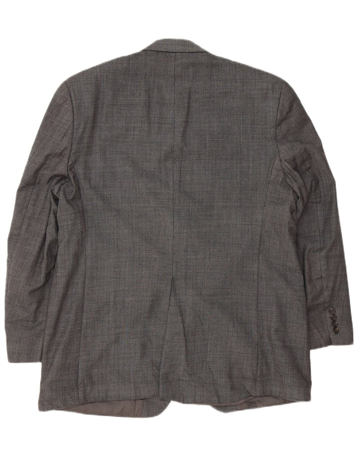 CHAPS Mens 2 Button Blazer Jacket UK 42 XL Grey Wool