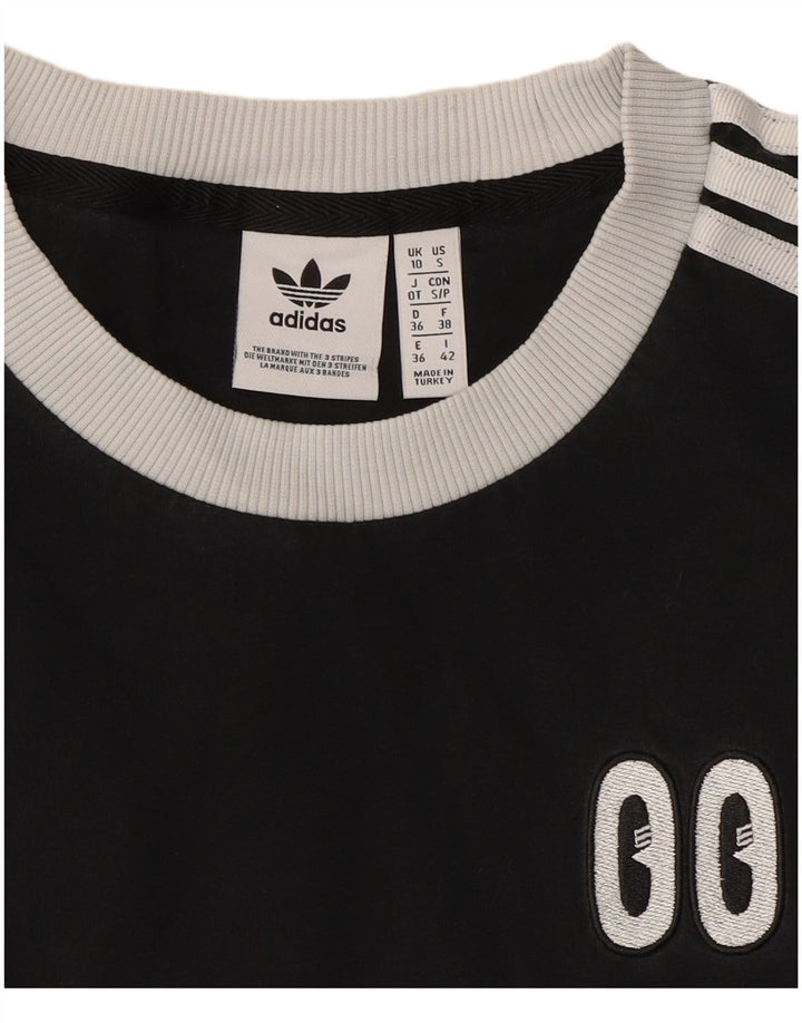 Женская футболка Adidas Top UK 10, маленькая черная