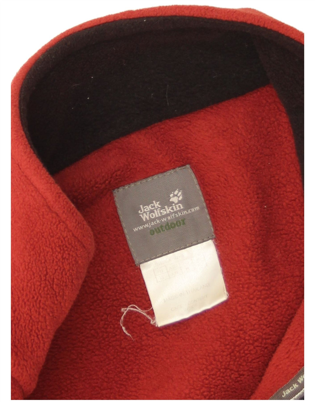 Мужская флисовая куртка Jack Wolfskin UK 42 XL, красный полиэстер