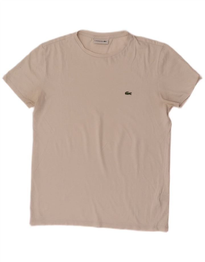 Мужская футболка Lacoste, маленький белый хлопок