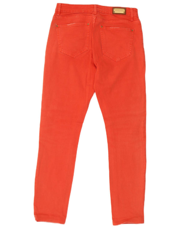Женские джинсы скинни Zara EU 38, маленькие W28 L26, оранжевые, хлопок