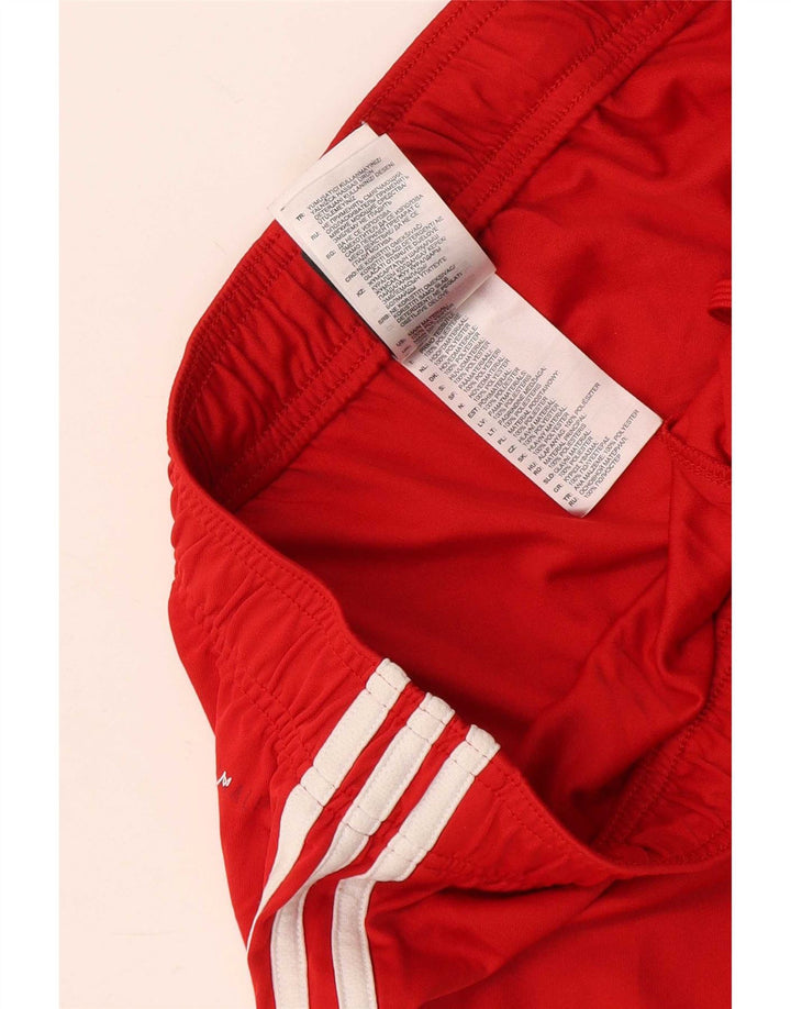 Женские спортивные шорты Adidas UK 14, средний красный полиэстер