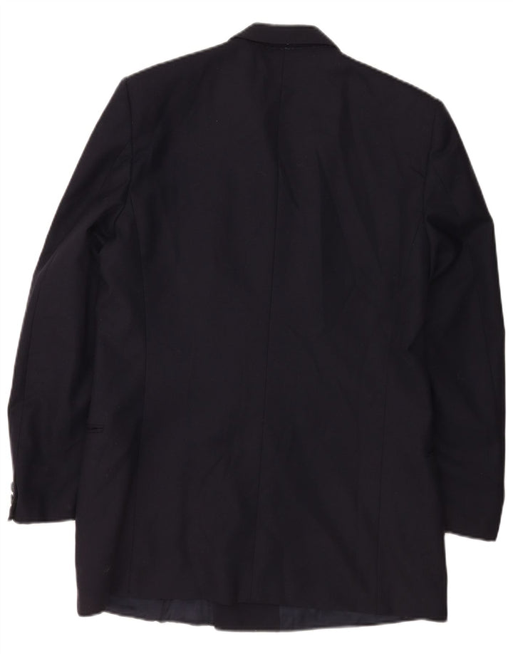 Винтажный мужской двубортный пиджак IT 50, большой темно-синий