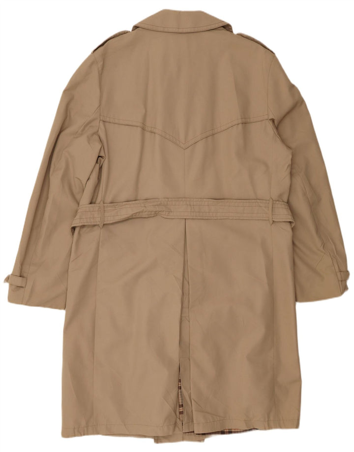 Мужской тренч VINTAGE UK 40, большой, бежевый, полиэстер