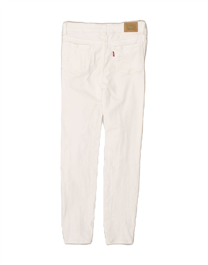 LEVI'S Girls 710 Distressed Skinny Jeans 7-8 Years W24 L23  White Cotton | Vintage Levi's | Thrift | Second-Hand Levi's | Used Clothing | Messina Hembry 