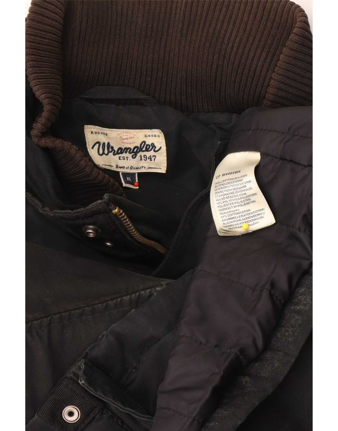 Мужская куртка Wrangler UK 42 XL, черный полиэстер