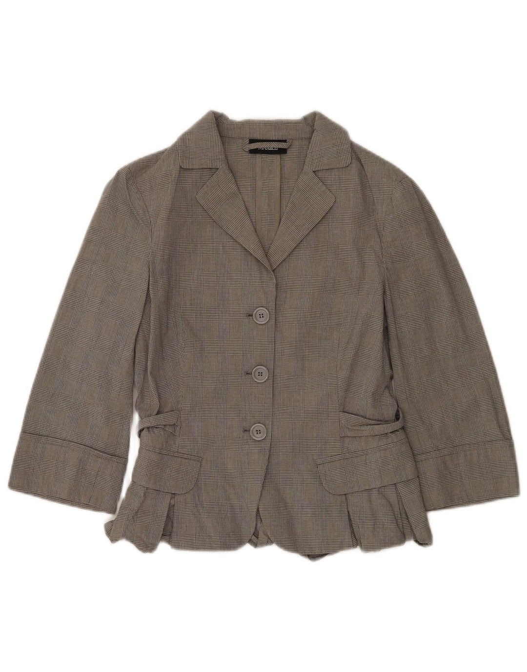 Женский костюм из 2 предметов с рукавом 3/4 Max & Co. UK 12, средний W30 L31, серый в клетку