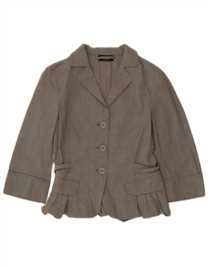 Женский костюм из 2 предметов с рукавом 3/4 Max & Co. UK 12, средний W30 L31, серый в клетку