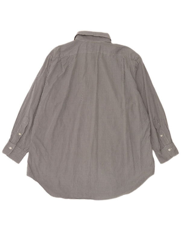 Мужская рубашка Philips Polo Ralph Lauren, размер 17 XL, черный хлопок в мелкую клетку