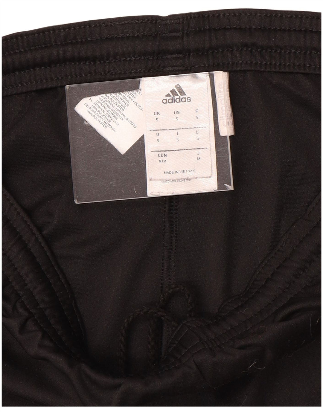 Мужские спортивные шорты Adidas Climalite, маленькие черные из полиэстера