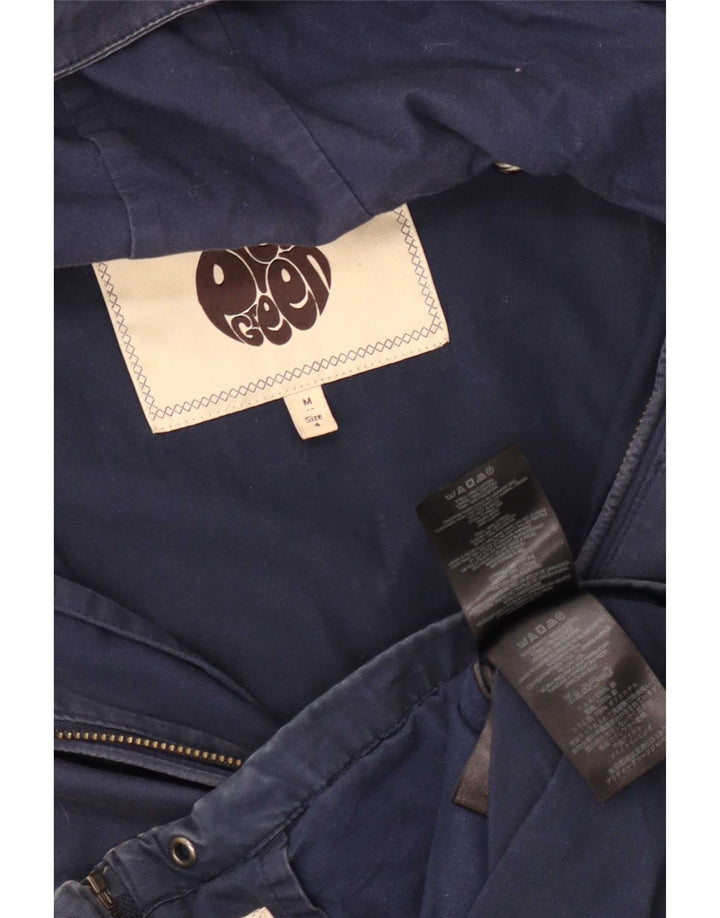 Мужская куртка-бомбер Pretty Green с капюшоном UK 38, средний темно-синий хлопок